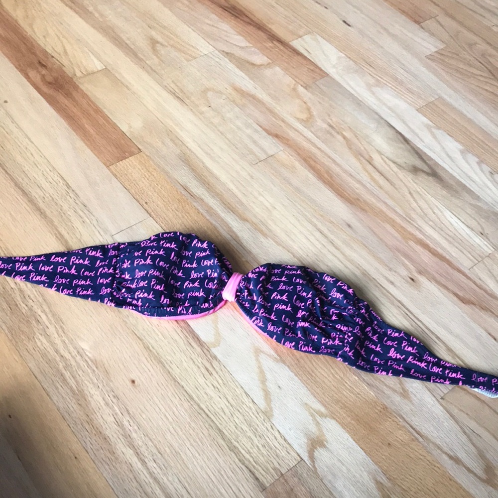 Victoria’s Secret pink bandeau bikini top